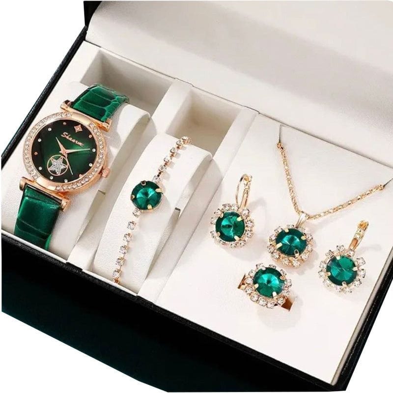 Fashion Watch Gift - Stylish Quartz Watch with Necklace & Bracelet