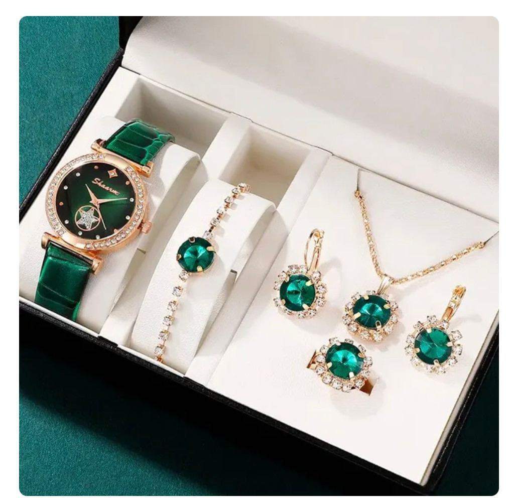 Fashion Watch Gift - Stylish Quartz Watch with Necklace & Bracelet