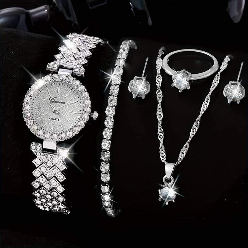 Fashion Watch Gift - Stylish Quartz Watch with Necklace & Bracelet