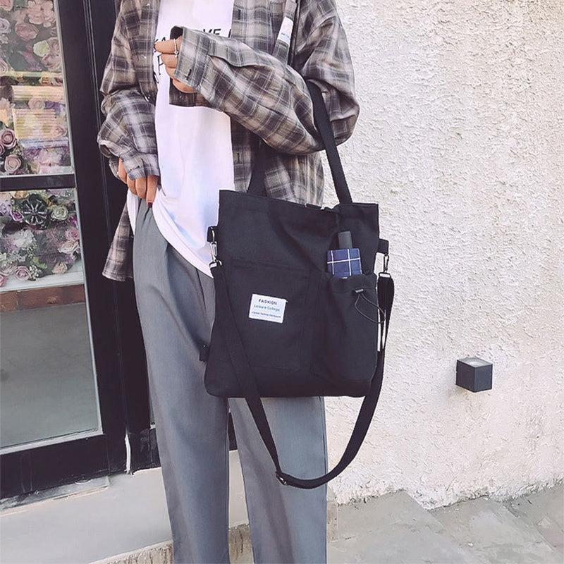 Harajuku Canvas Bags Stylish Preppy Backpack for Women