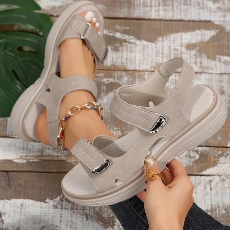 Casual Velcro-design Sandals Lightweight Summer Sports Sandals Women