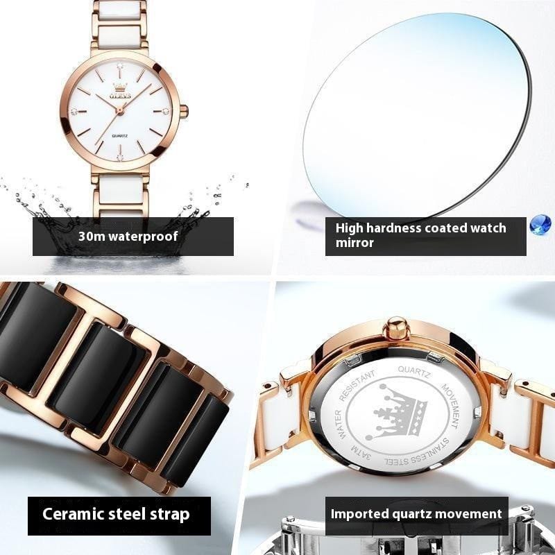 Women's Fashionable Waterproof High-end Quartz Movement Watch