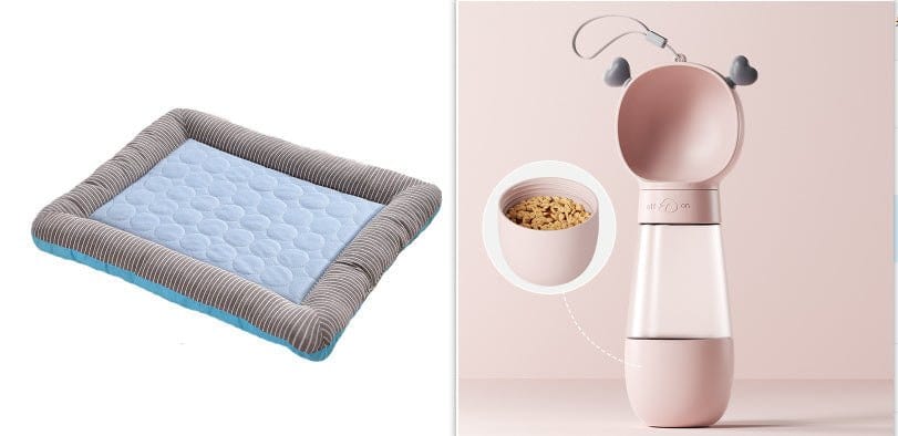 Pet Cooling Pad Bed - Soft Ice Silk Mat for Dogs & Cats