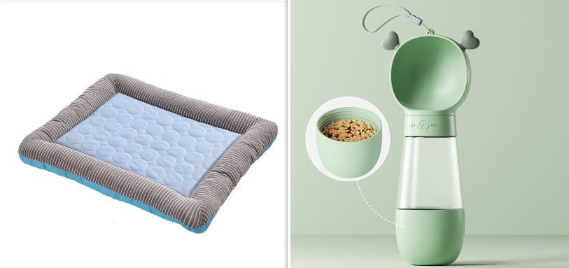 Pet Cooling Pad Bed - Soft Ice Silk Mat for Dogs & Cats