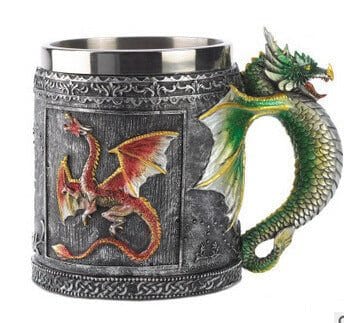 400ML 3D Skull Mugs Stylish Stainless Steel Skull Coffee Mug