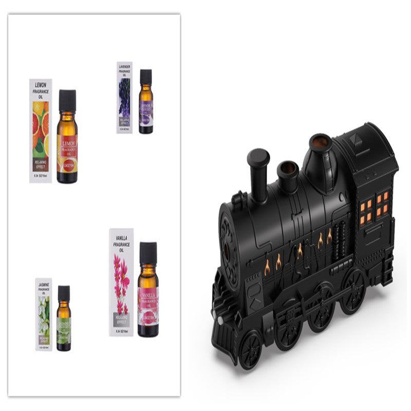 Train Shape Aromatherapy Diffuser Ultrasonic Air Humidifier LED Lamp