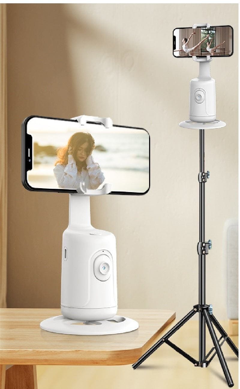 360 Auto Face Tracking Gimbal - AI Smart Phone Holder & Stabilizer