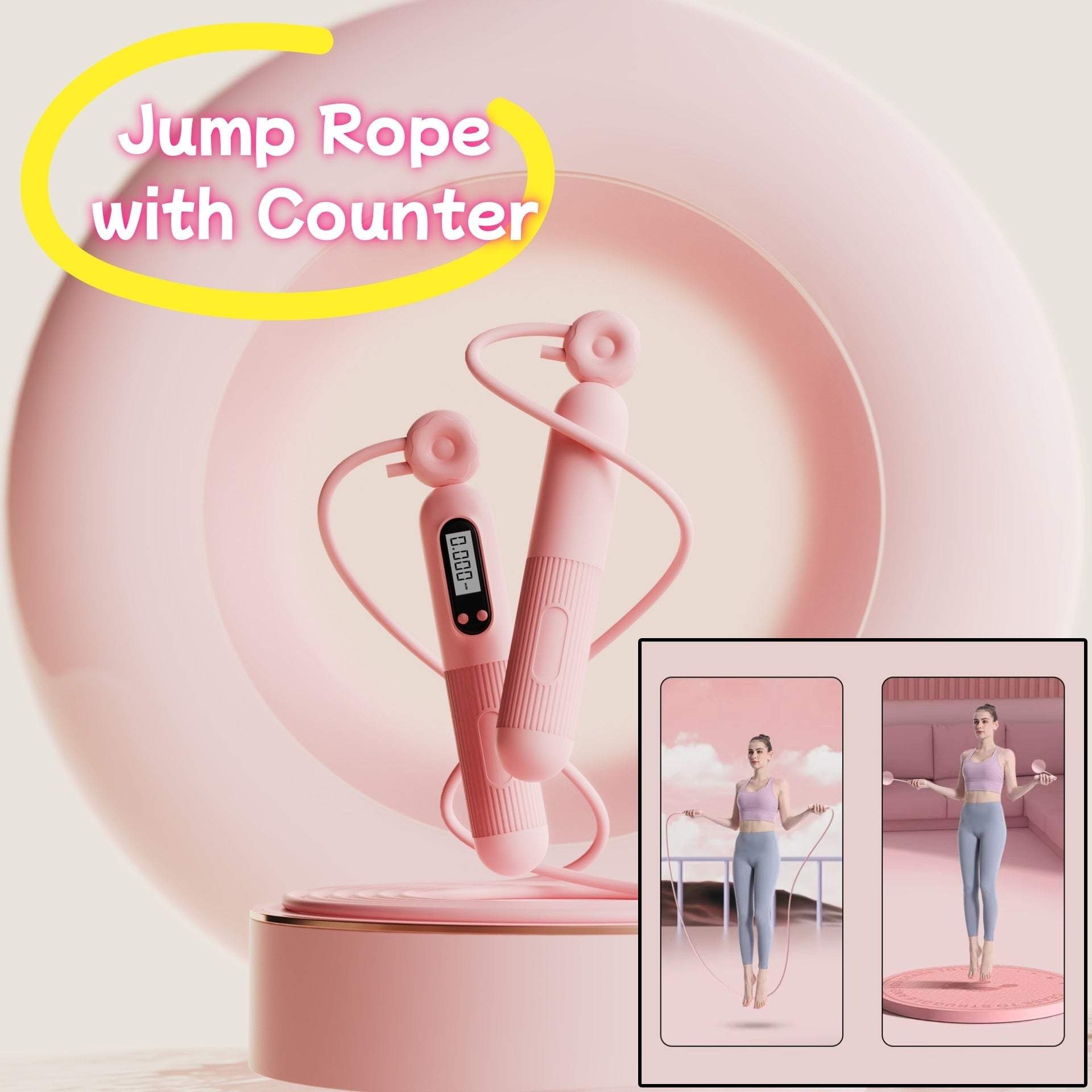 Jump Rope With Counter - Adjustable Smart Skipping Rope for Fitness