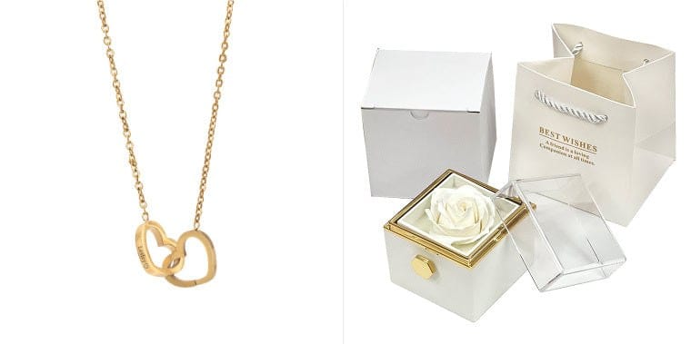 Rotating Soap Flower - Creative Rose Jewelry Gift Box for Women