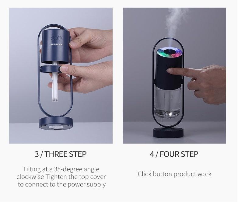 Magic Shadow USB Air Humidifier - Ultrasonic Mist Maker with Night Lights
