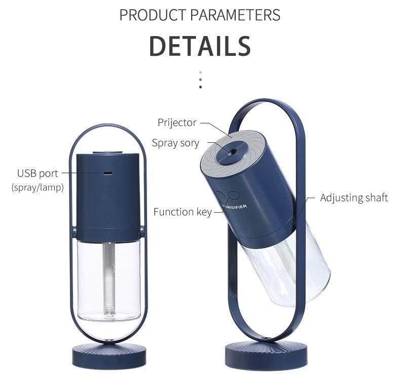 Magic Shadow USB Air Humidifier - Ultrasonic Mist Maker with Night Lights