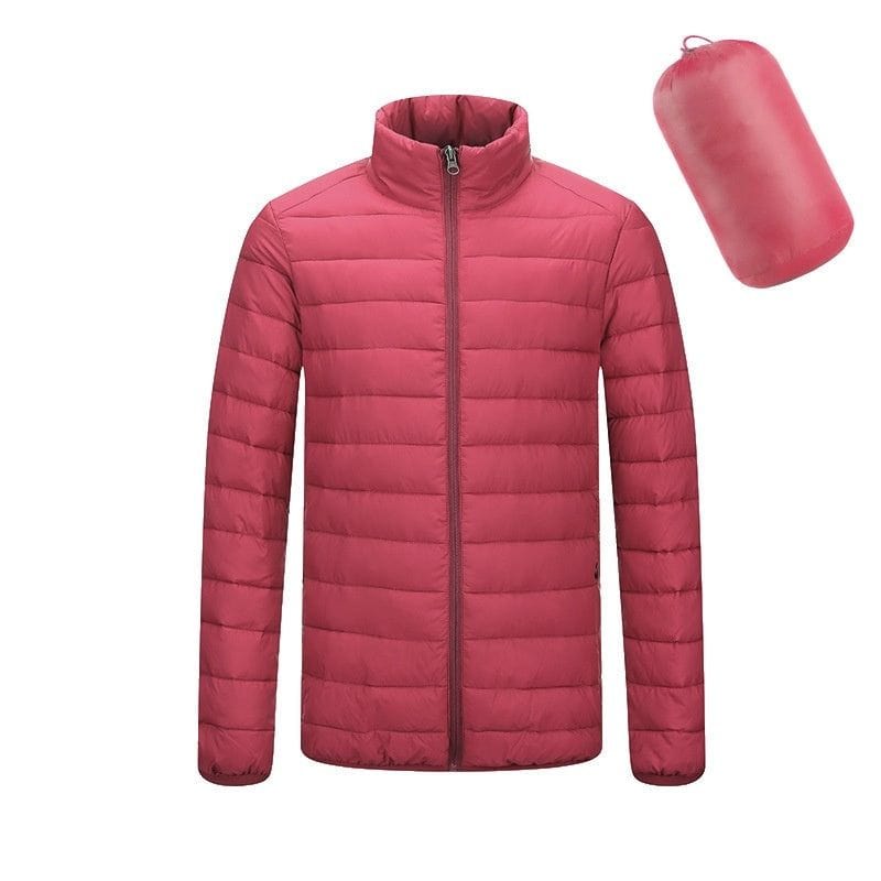 Men's Lightweight Hooded Coat Winter Warm Zipper Jacket