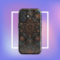 iPhone tough case: Geometric Mandala MagSafe iPhone Protective Cover 