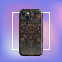 iPhone tough case: Geometric Mandala MagSafe iPhone Protective Cover 