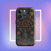 iPhone tough case: Geometric Mandala MagSafe iPhone Protective Cover 