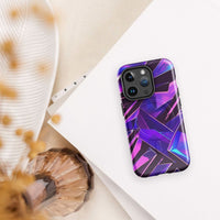 iPhone tough case - Modern purple MagSafe® durable iPhone protection 
