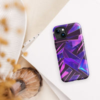iPhone tough case - Modern purple MagSafe® durable iPhone protection 