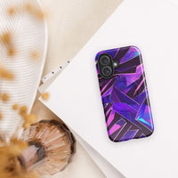iPhone tough case - Modern purple MagSafe® durable iPhone protection 