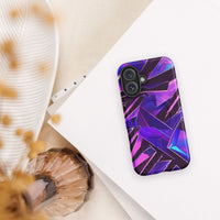 iPhone tough case - Modern purple MagSafe® durable iPhone protection 