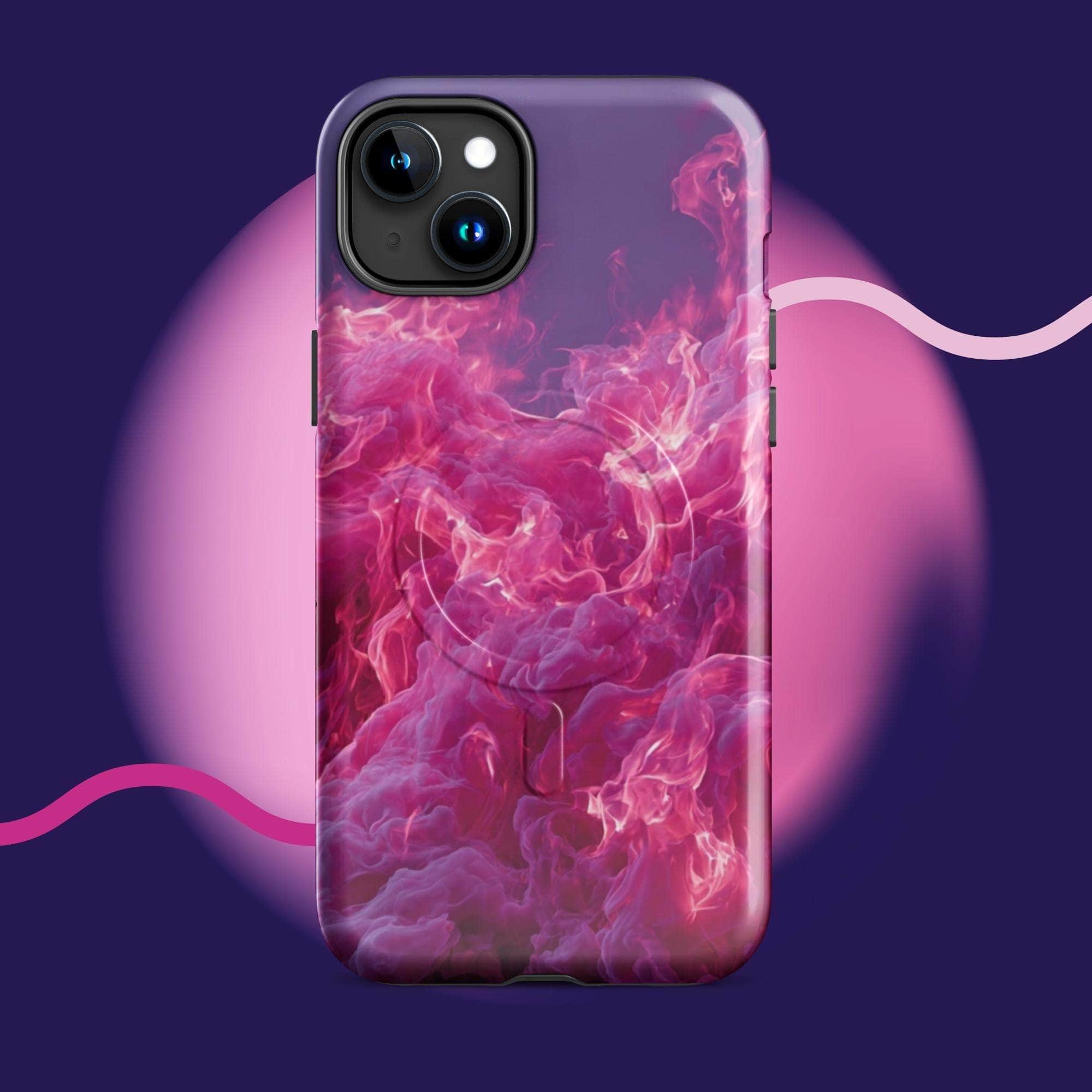 iPhone tough case - Pink fiery cloud MagSafe® iPhone protective cover