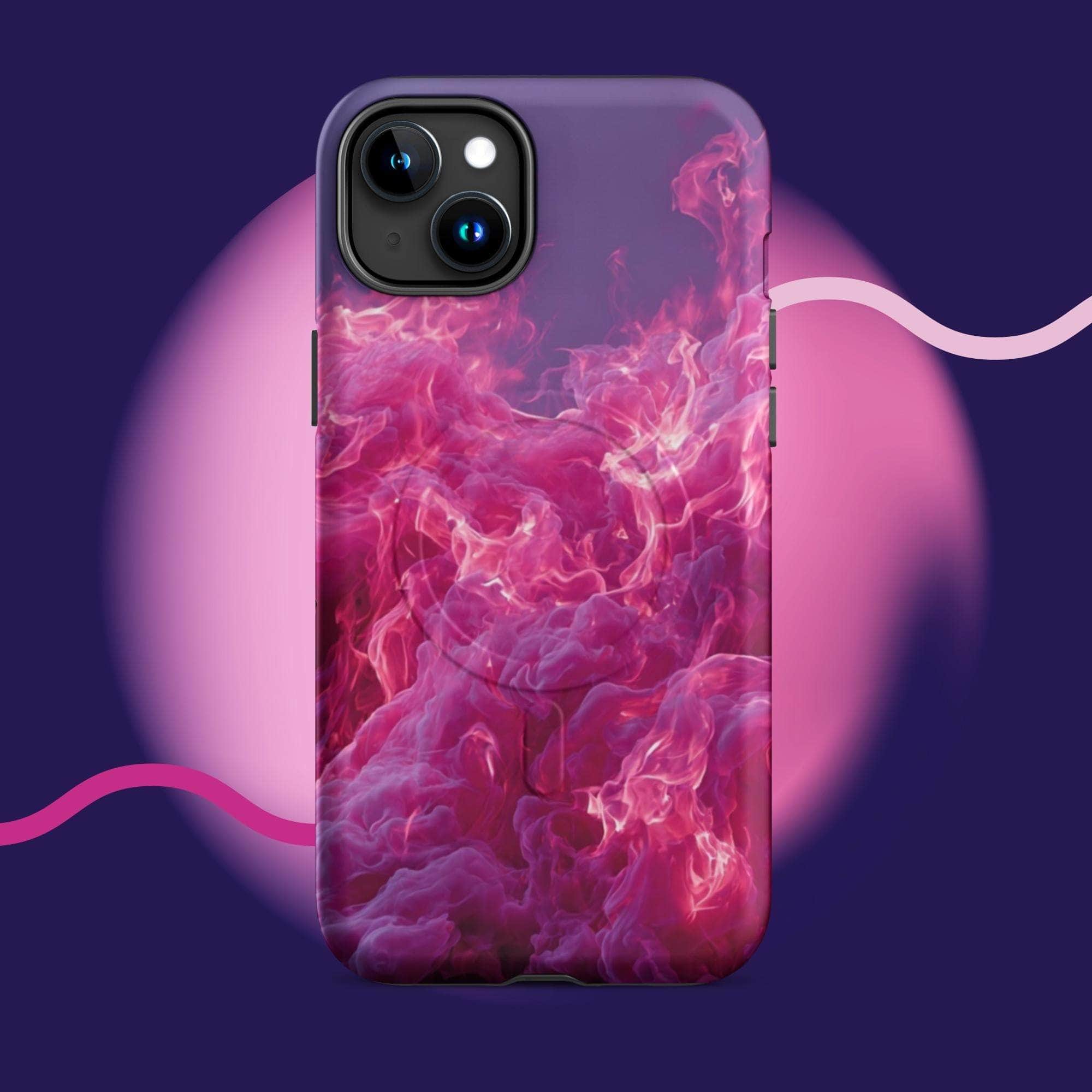 iPhone tough case - Pink fiery cloud MagSafe® iPhone protective cover