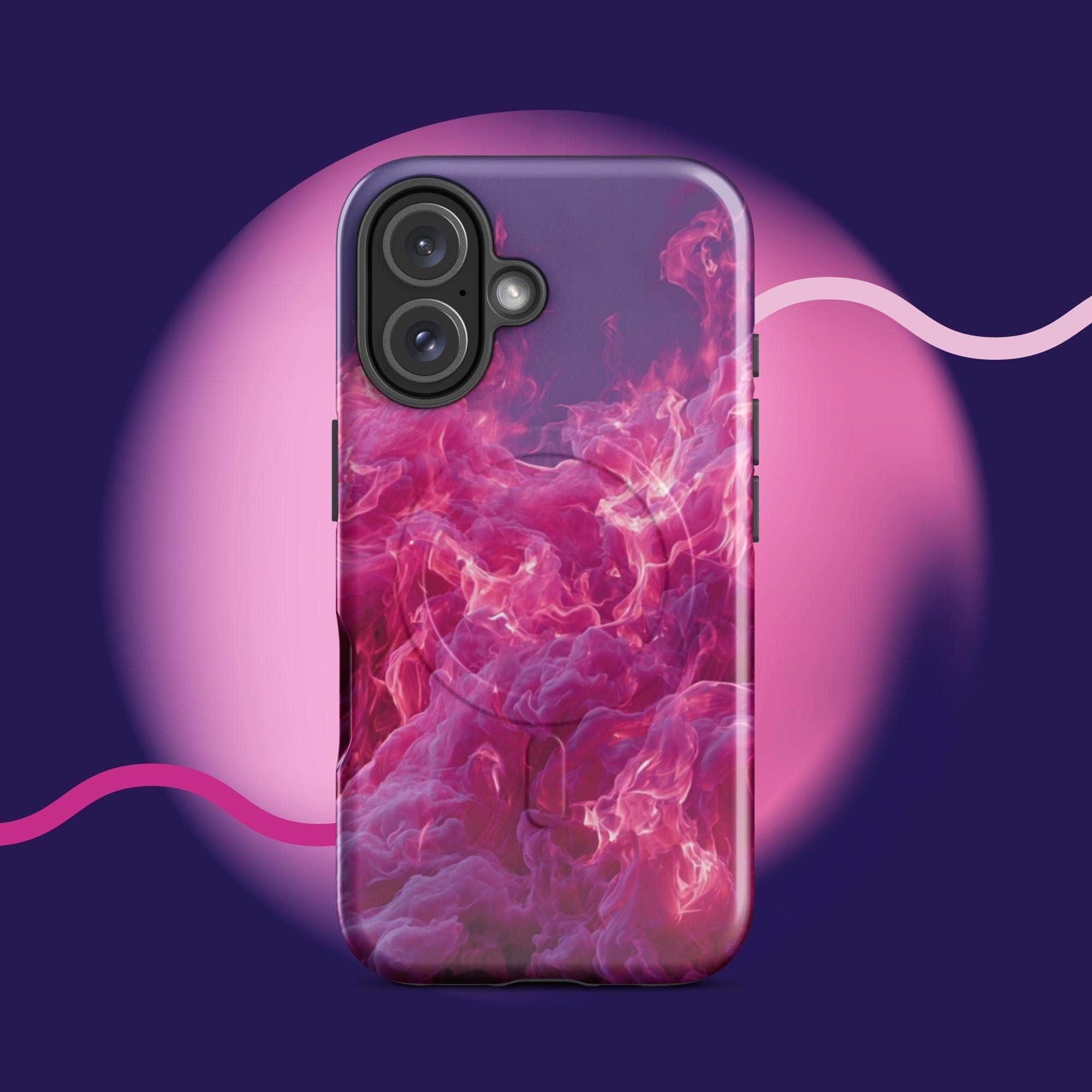 iPhone tough case - Pink fiery cloud MagSafe® iPhone protective cover