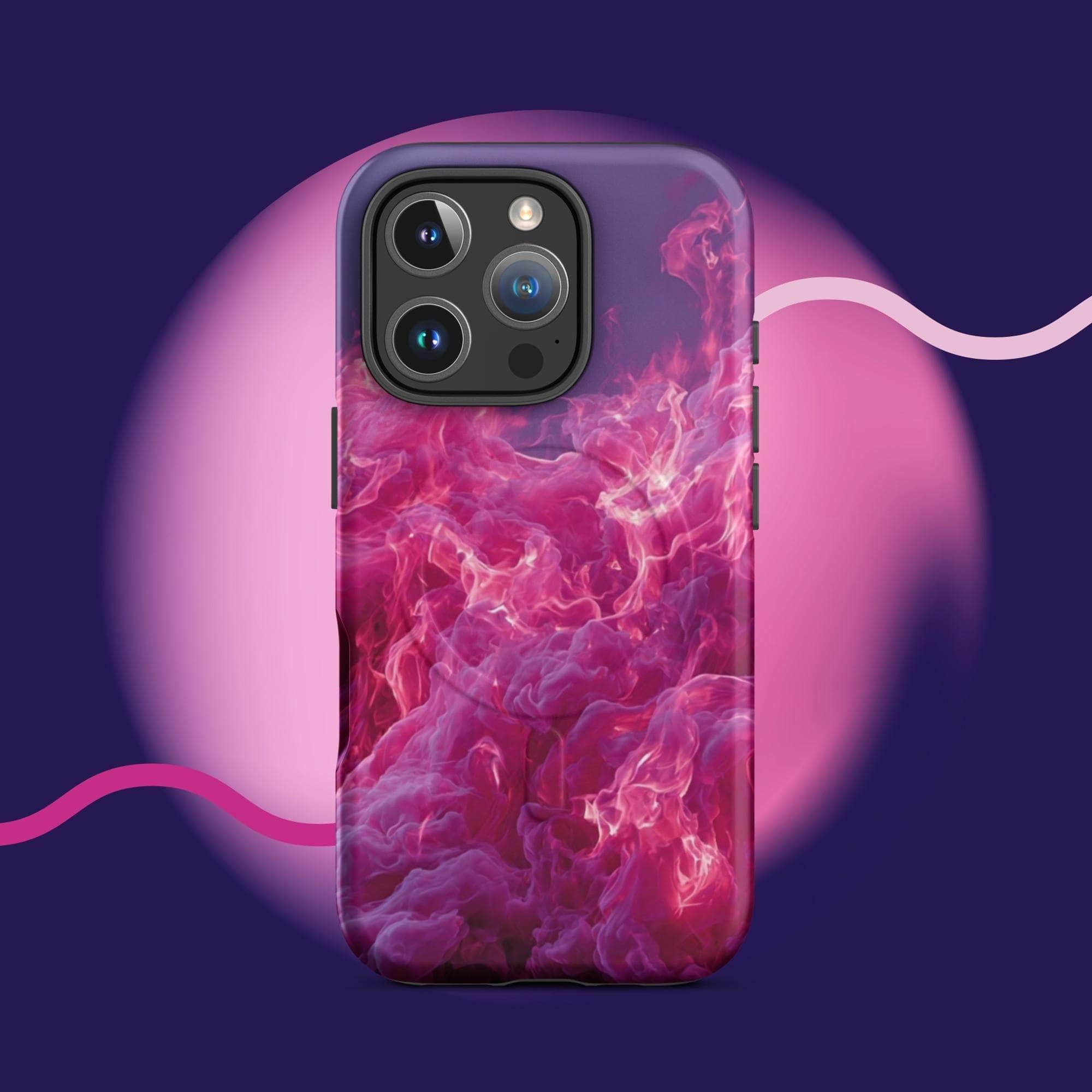 iPhone tough case - Pink fiery cloud MagSafe® iPhone protective cover