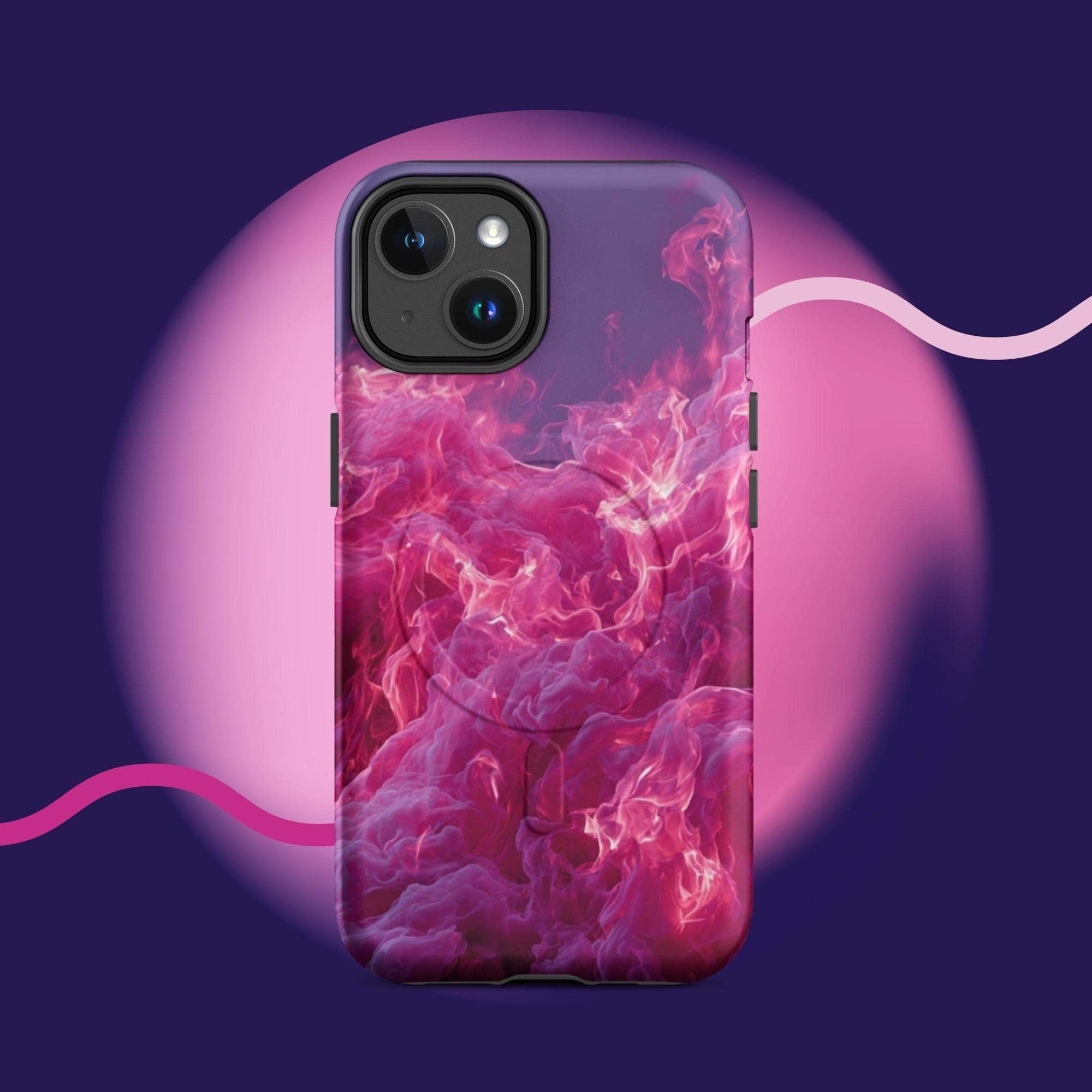 iPhone tough case - Pink fiery cloud MagSafe® iPhone protective cover