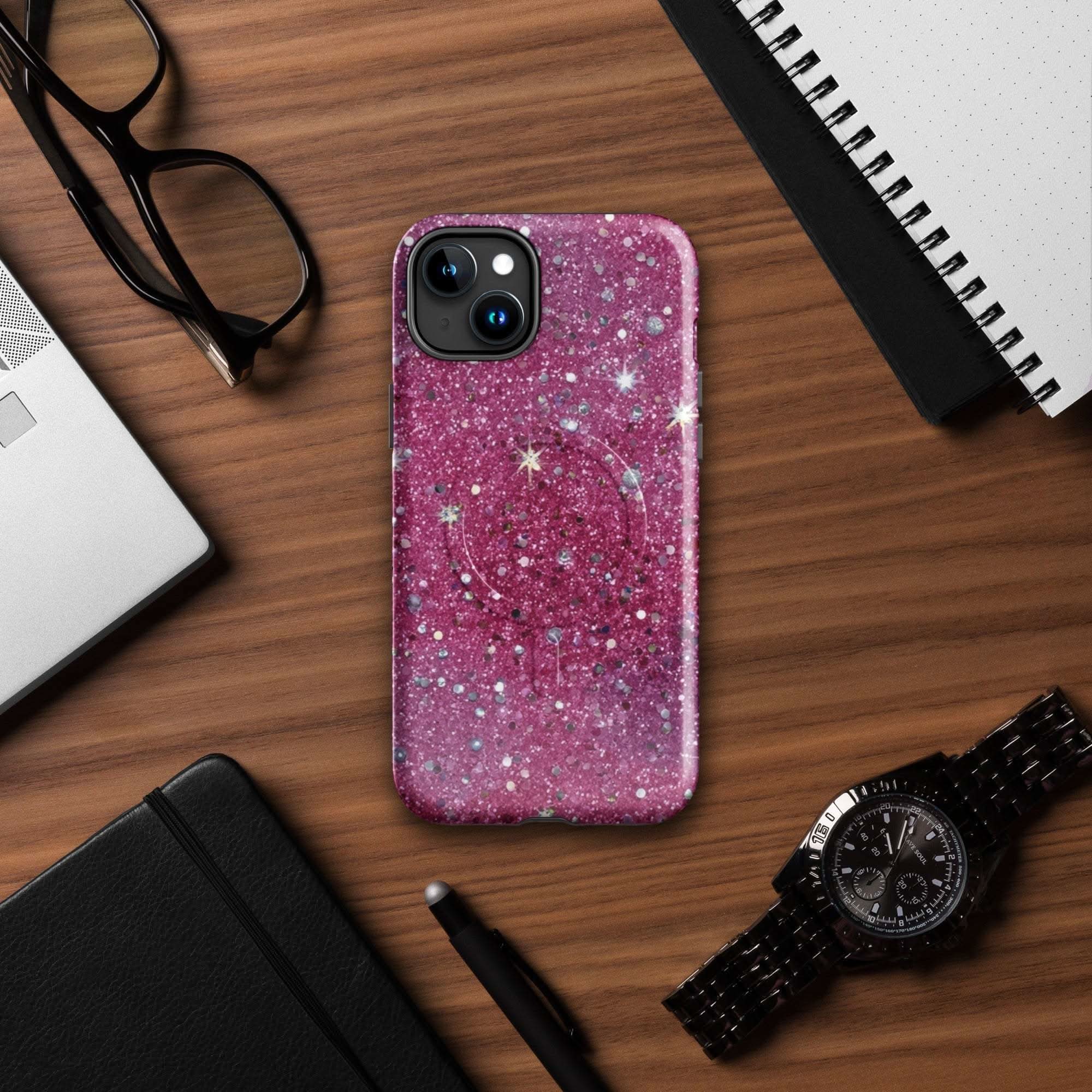 iPhone Tough Case - Sparkly Pink Bratcore MagSafe® iPhone Protection 