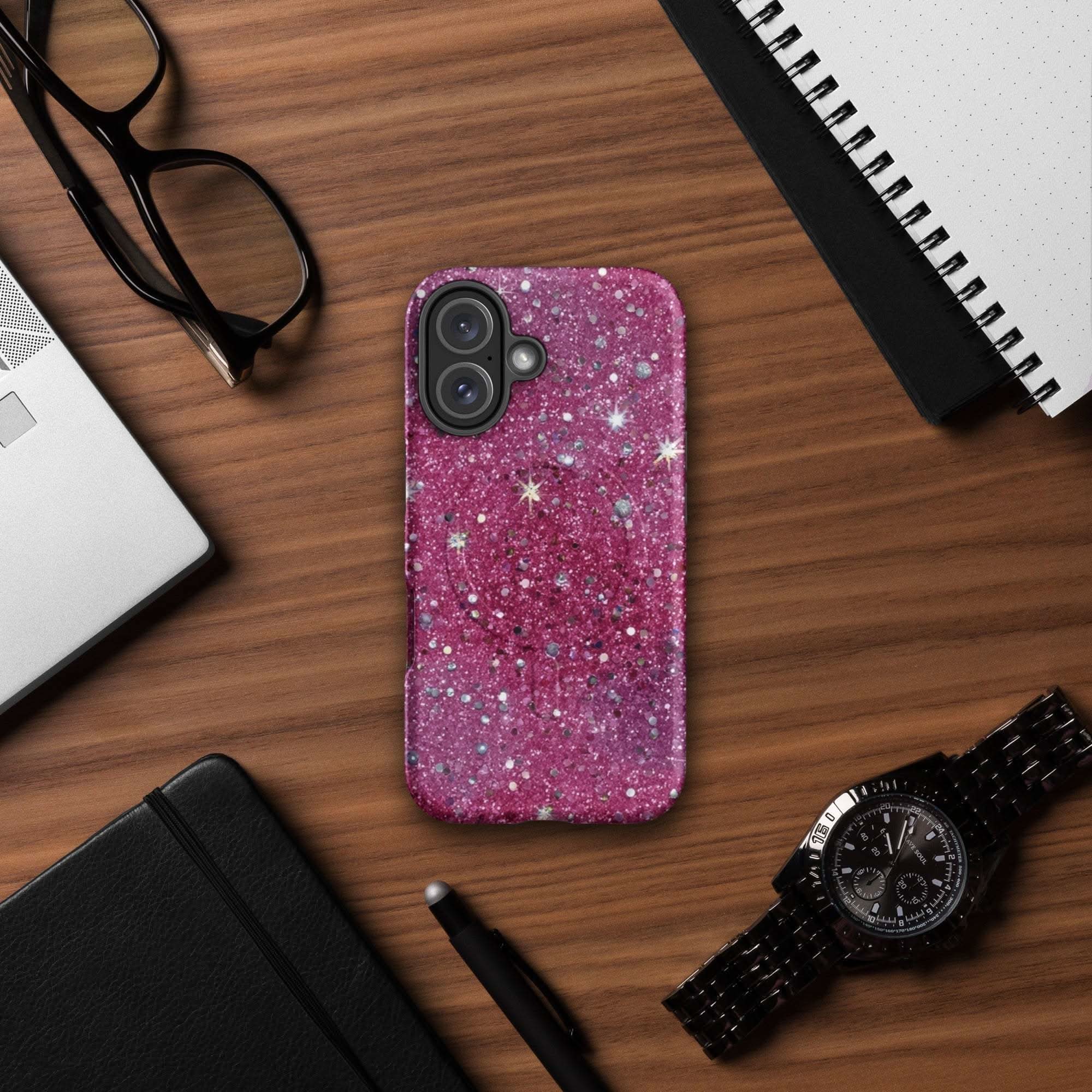 iPhone Tough Case - Sparkly Pink Bratcore MagSafe® iPhone Protection 