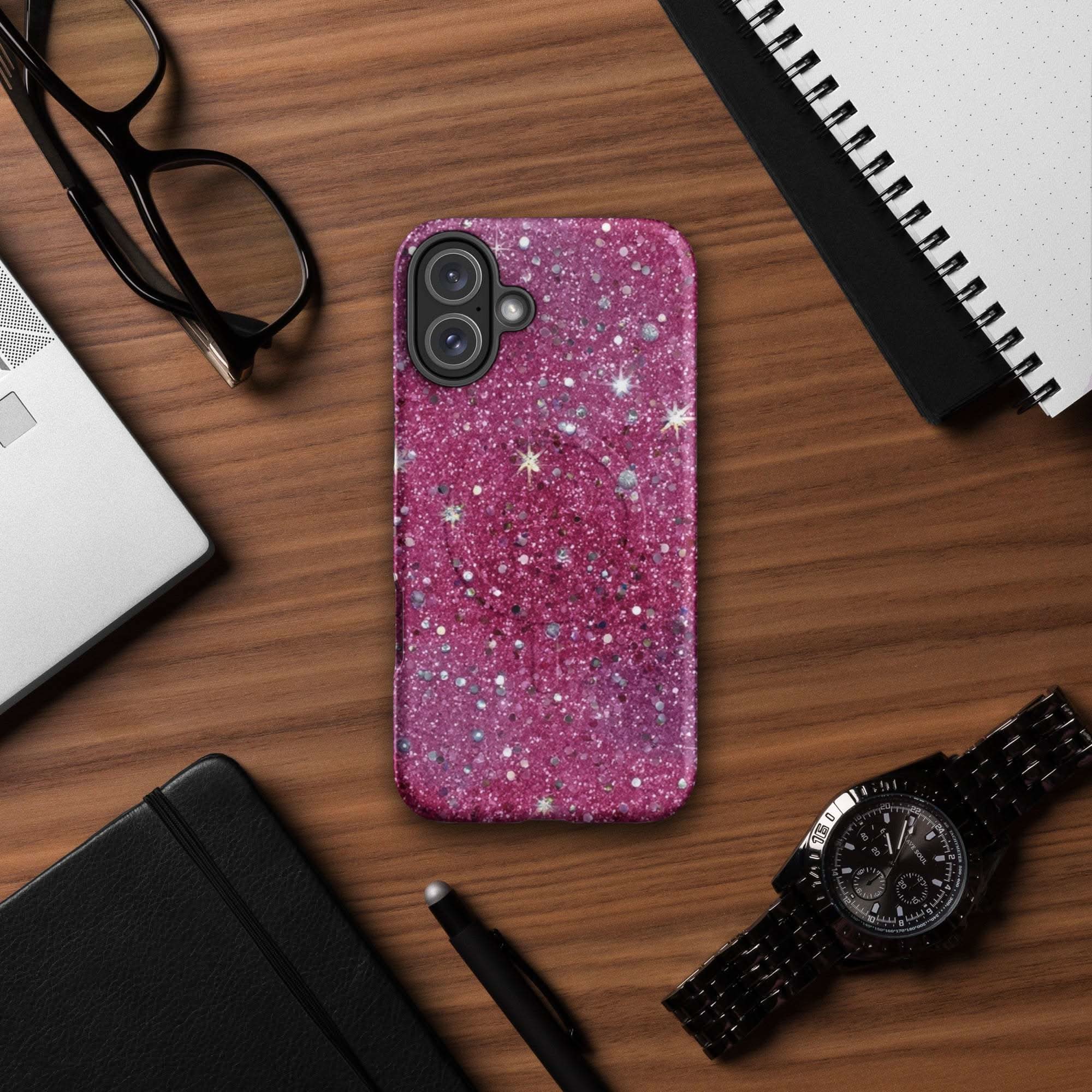 iPhone Tough Case - Sparkly Pink Bratcore MagSafe® iPhone Protection 