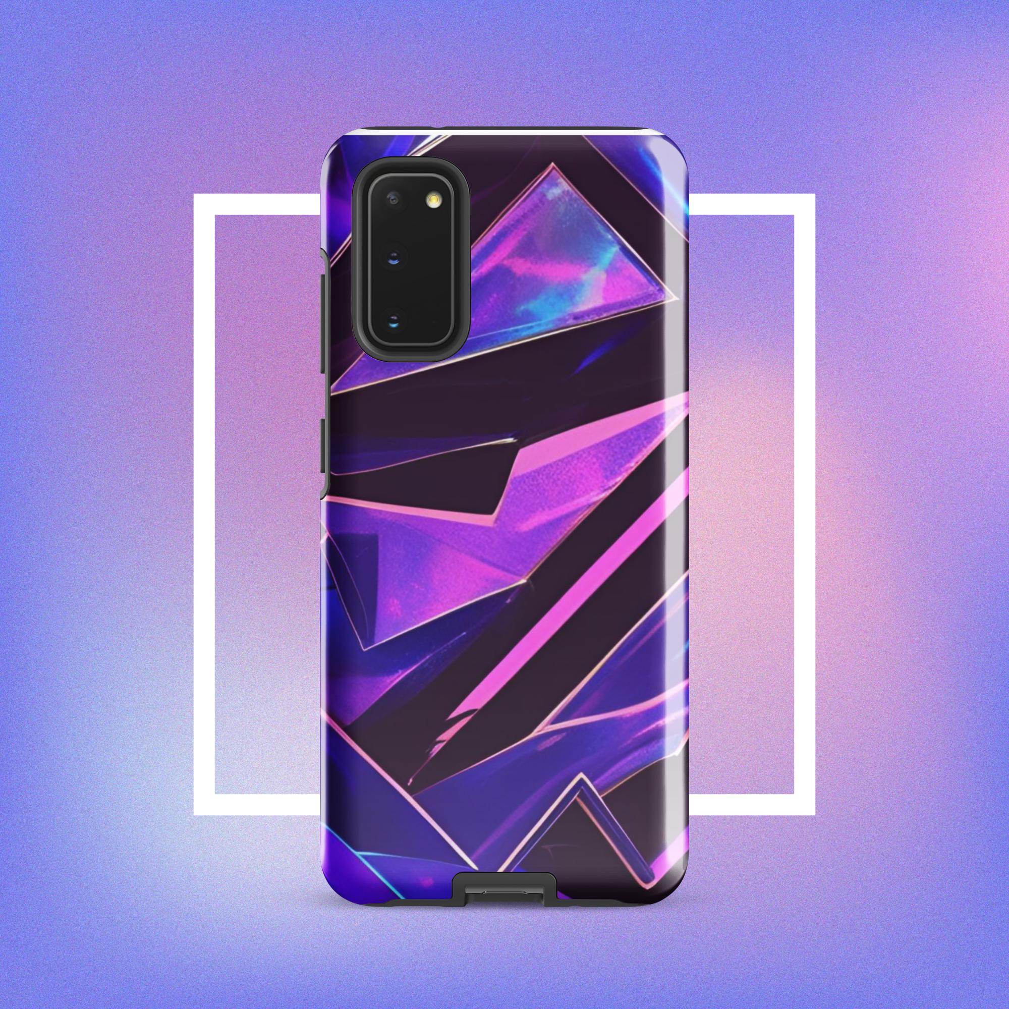 Samsung Galaxy Tough Case - Modern purple design protective phone case