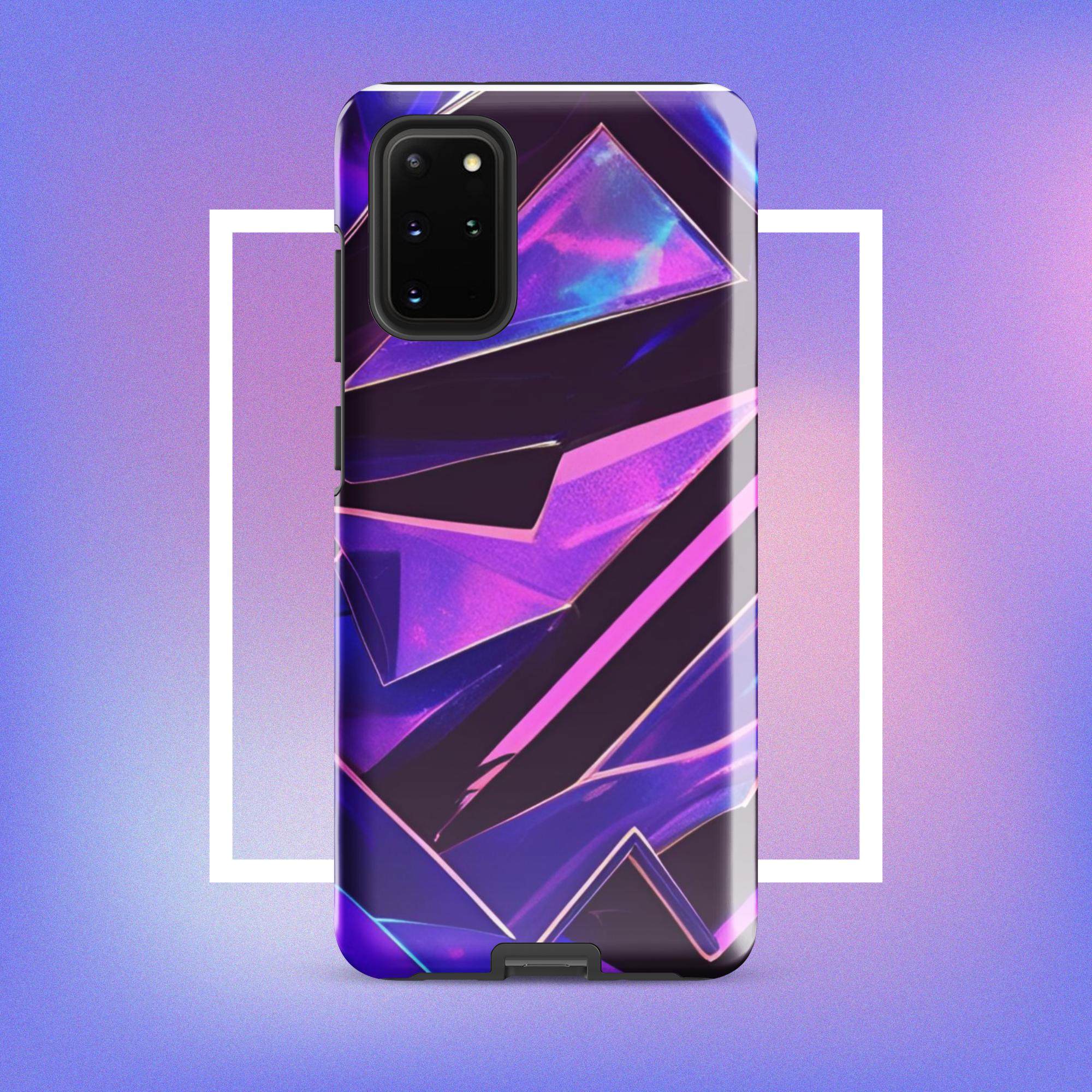 Samsung Galaxy Tough Case - Modern purple design protective phone case