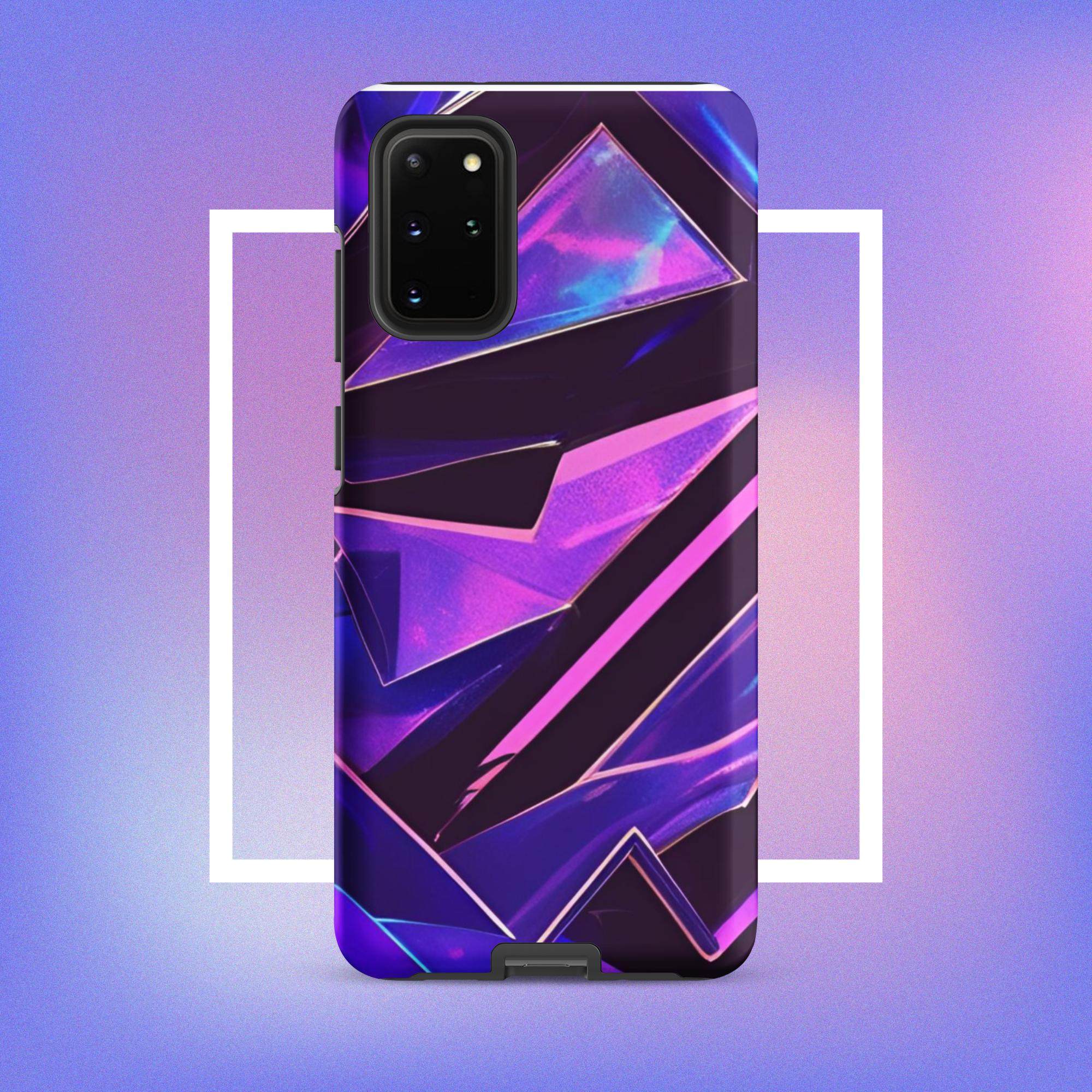 Samsung Galaxy Tough Case - Modern purple design protective phone case