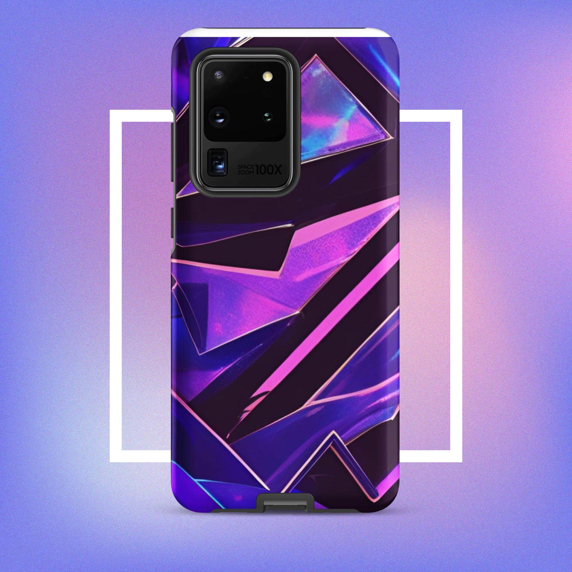 Samsung Galaxy Tough Case - Modern purple design protective phone case