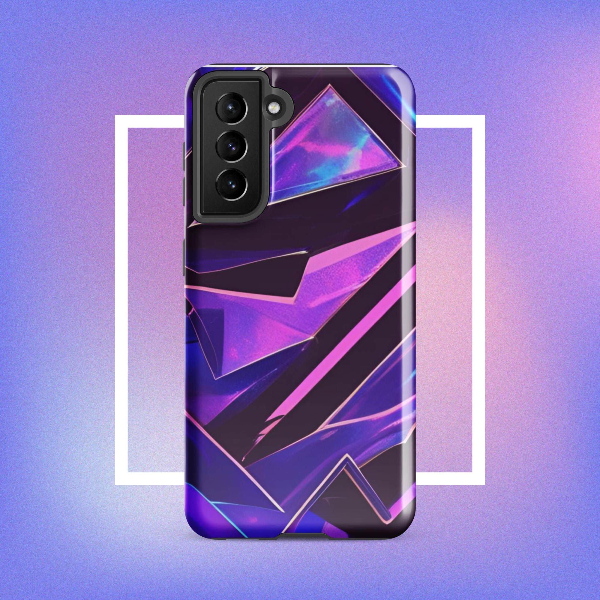 Samsung Galaxy Tough Case - Modern purple design protective phone case