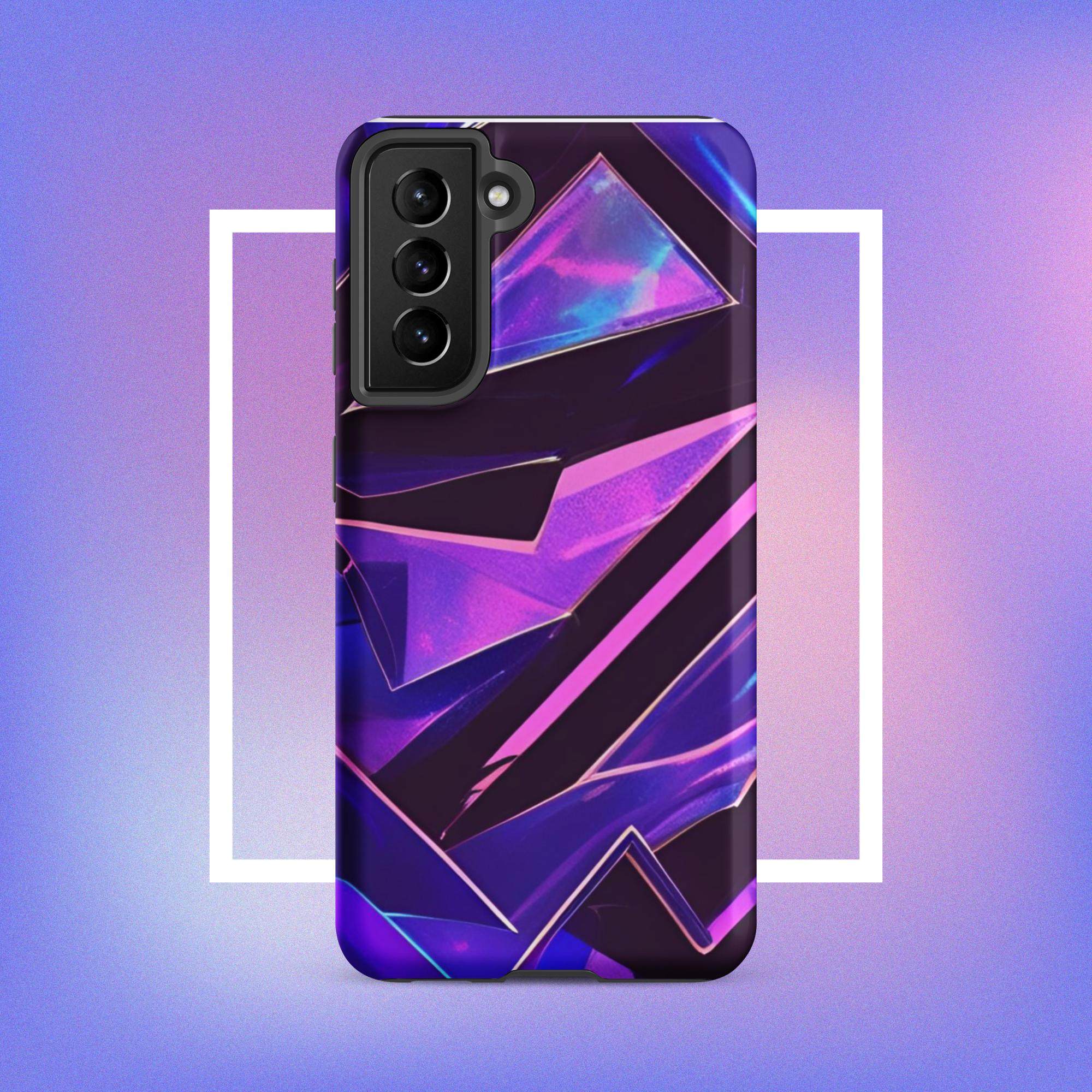 Samsung Galaxy Tough Case - Modern purple design protective phone case