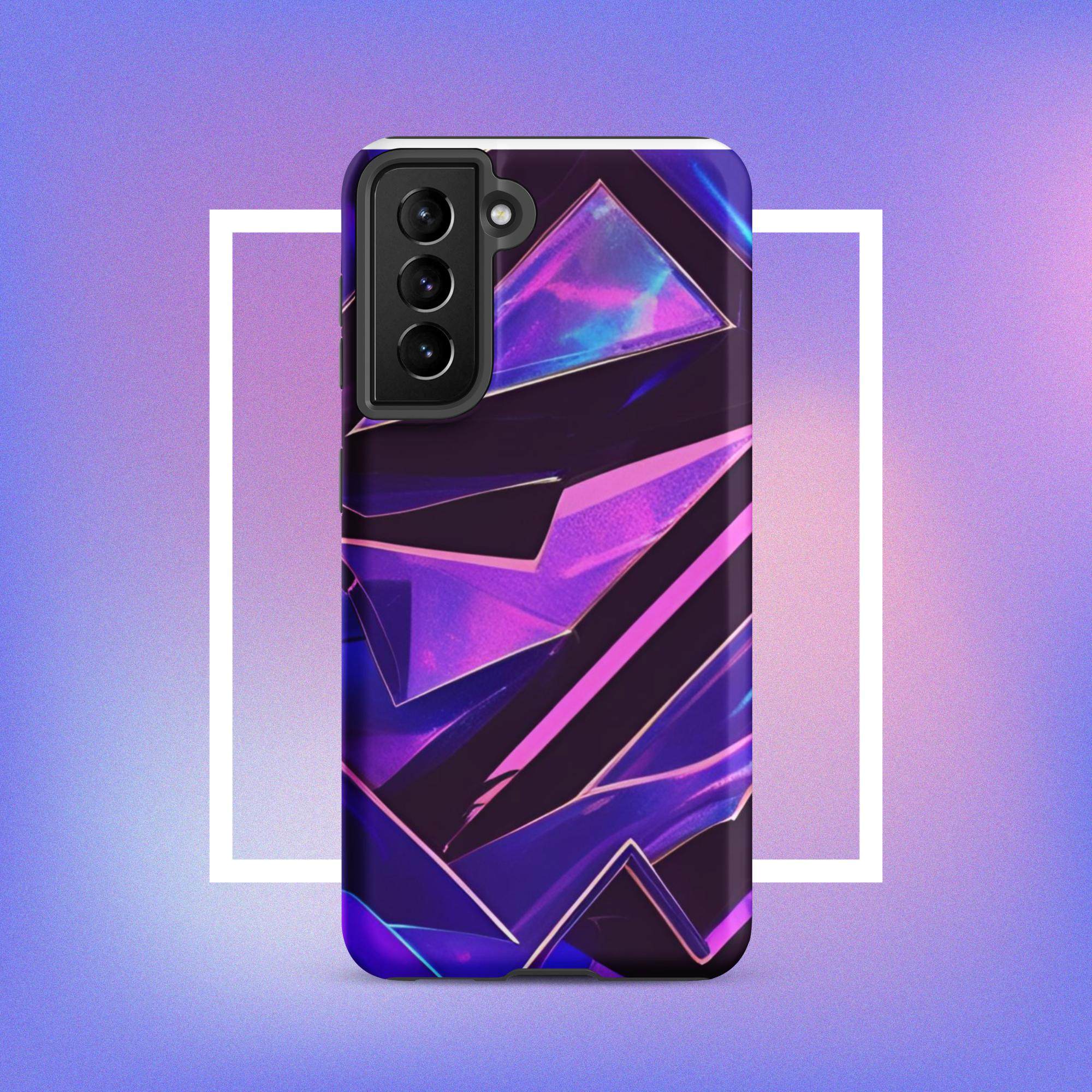 Samsung Galaxy Tough Case - Modern purple design protective phone case