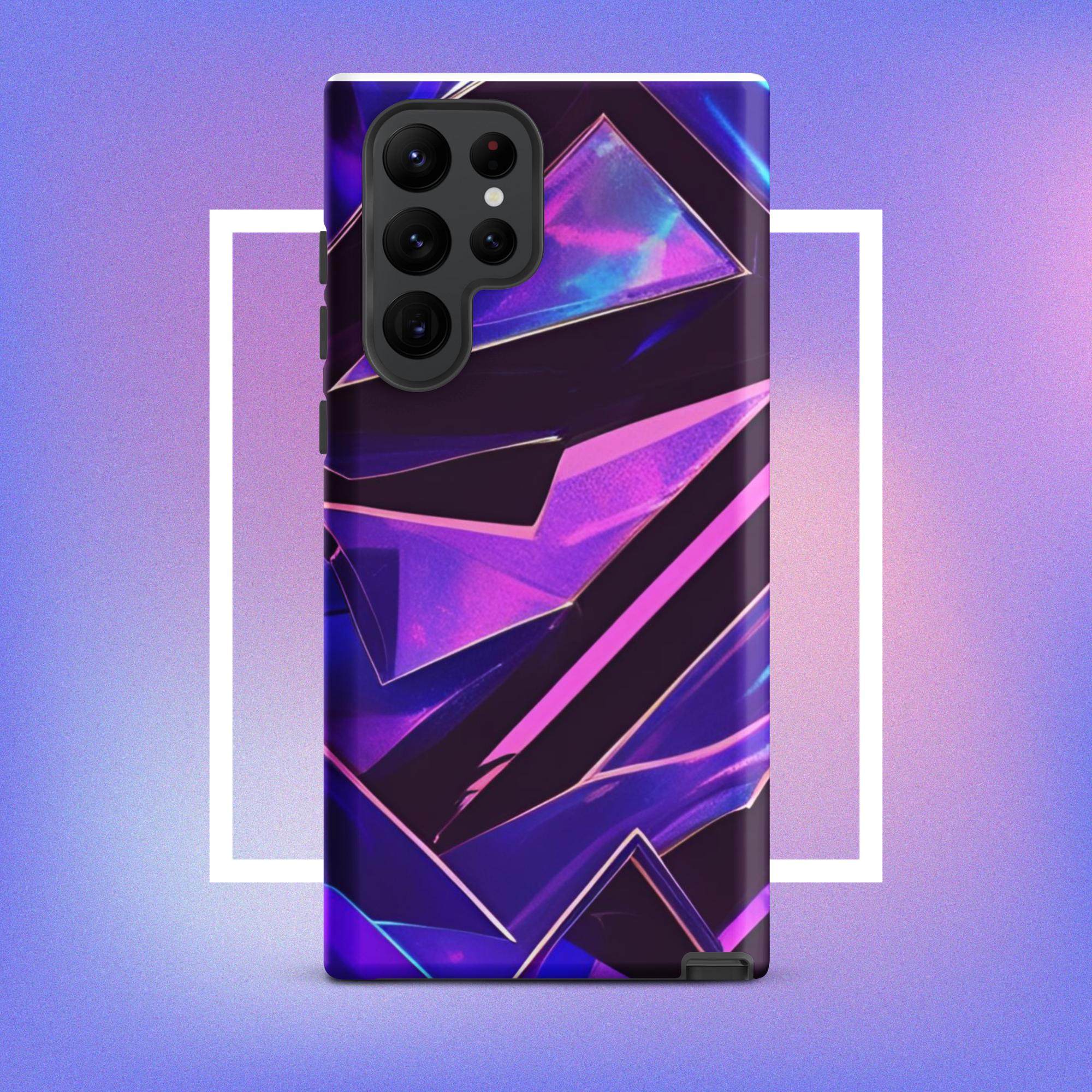 Samsung Galaxy Tough Case - Modern purple design protective phone case
