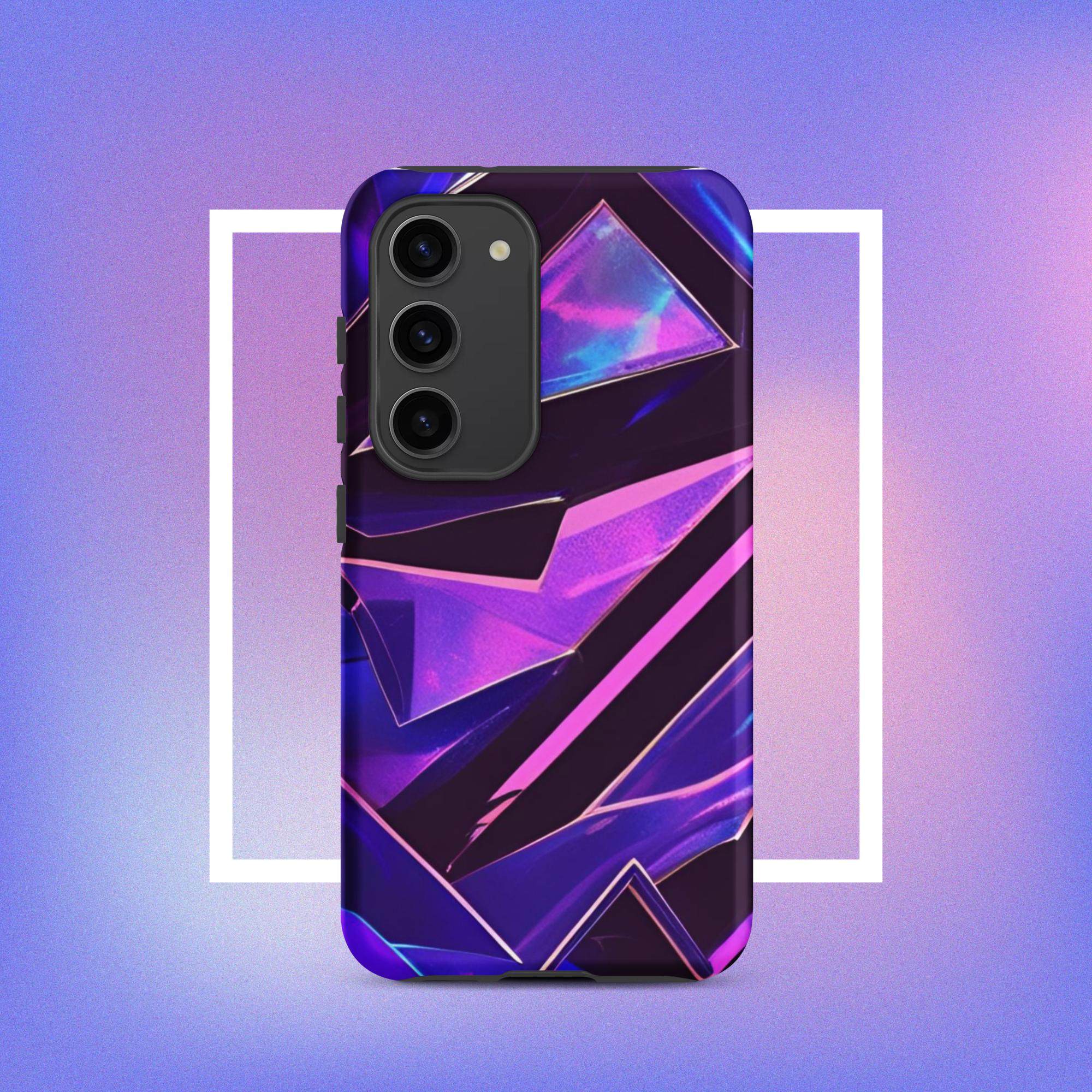 Samsung Galaxy Tough Case - Modern purple design protective phone case