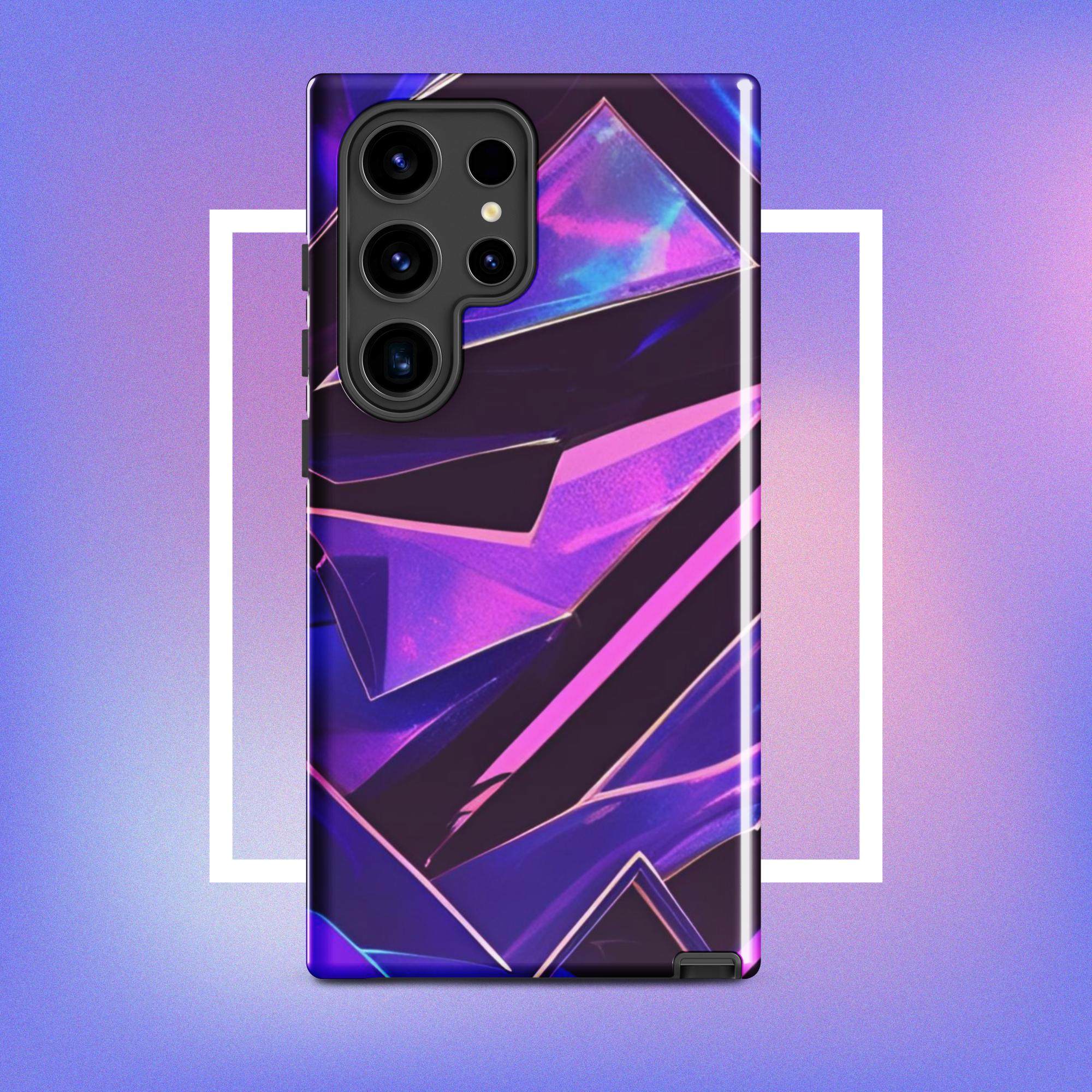 Samsung Galaxy Tough Case - Modern purple design protective phone case