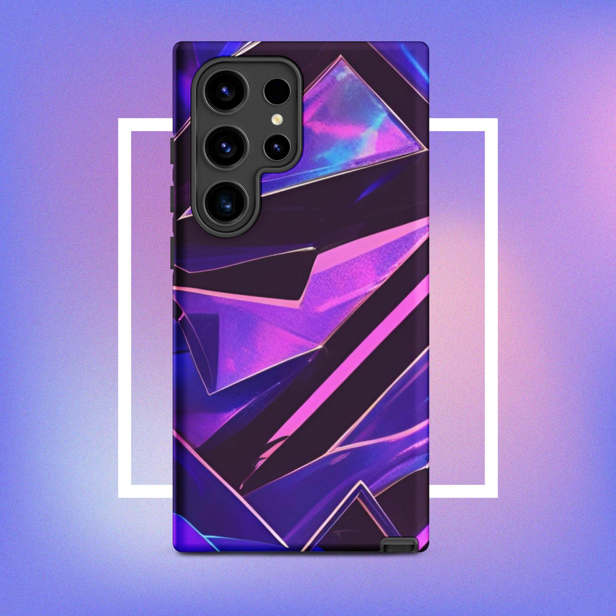Samsung Galaxy Tough Case - Modern purple design protective phone case