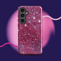 Pink sparkly Samsung Galaxy Tough Case for  Phone Protection case.