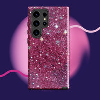 Pink sparkly Samsung Galaxy Tough Case for  Phone Protection case.
