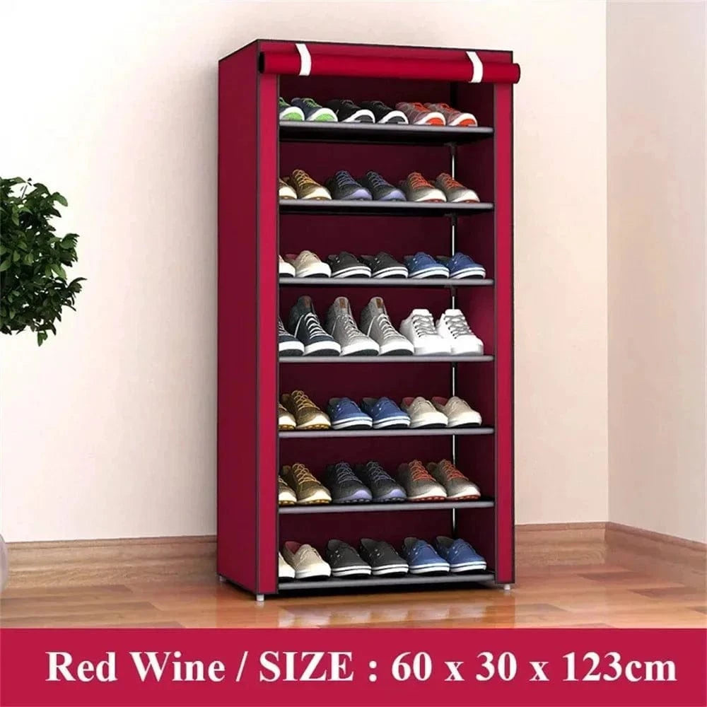 Organizer Multilayer Shoe Rack Space Saving Dustproof Shelf Organizer - TeninoVentures