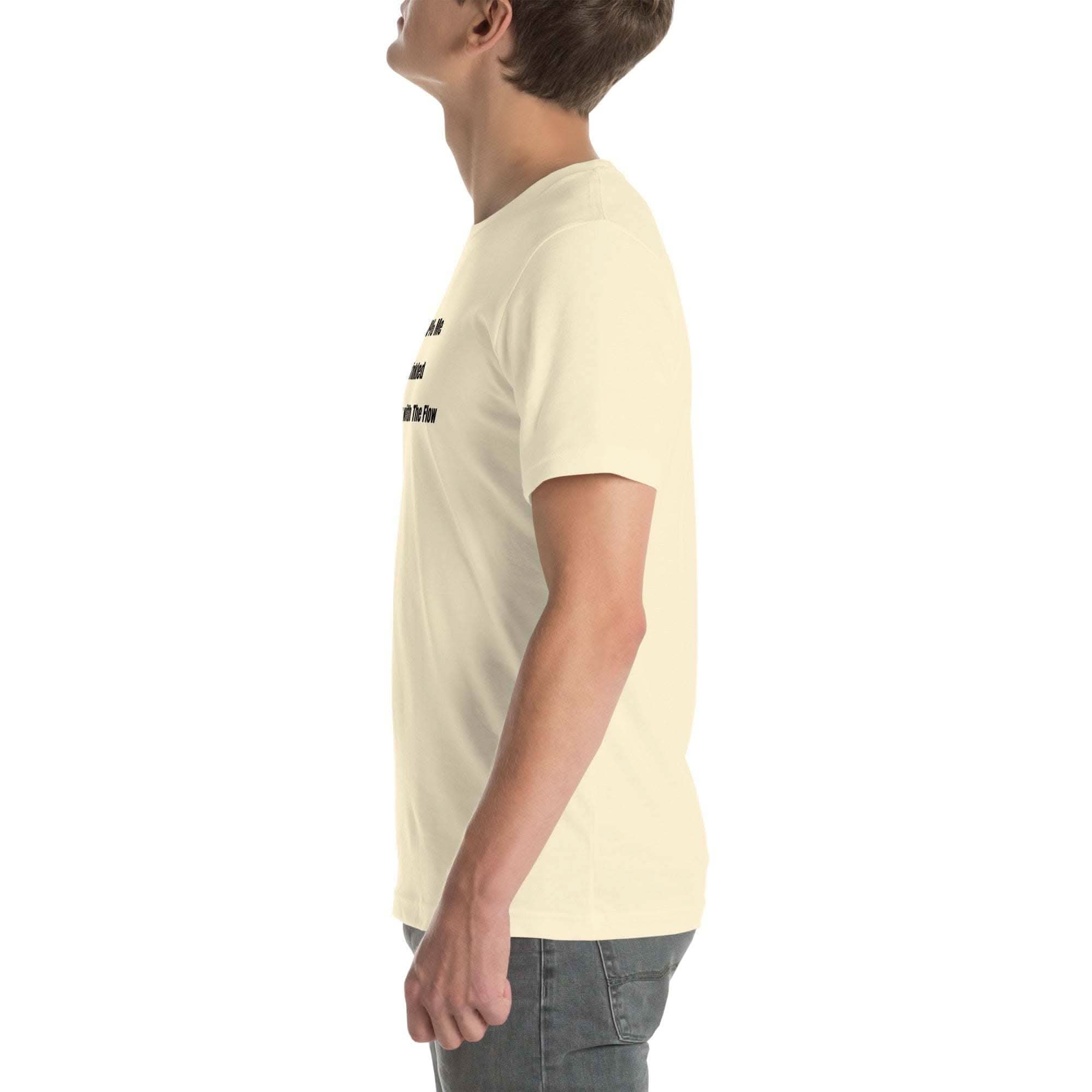 Unisex funny wrinkled t-shirt with sarcastic old person humor phrase, soft cotton, casual fit