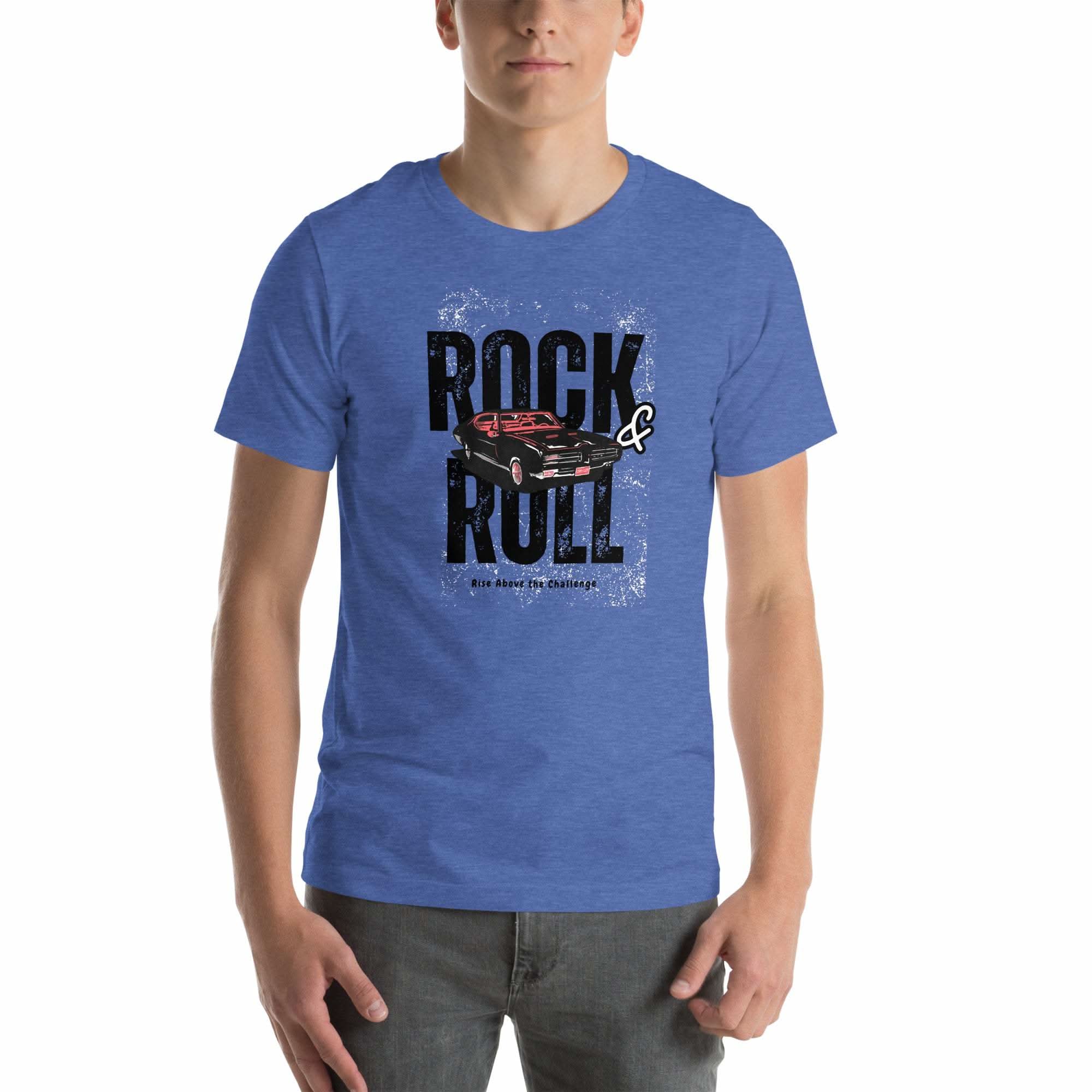 Black Rock and Roll T-Shirt with bold vintage graphic design on premium cotton fabric