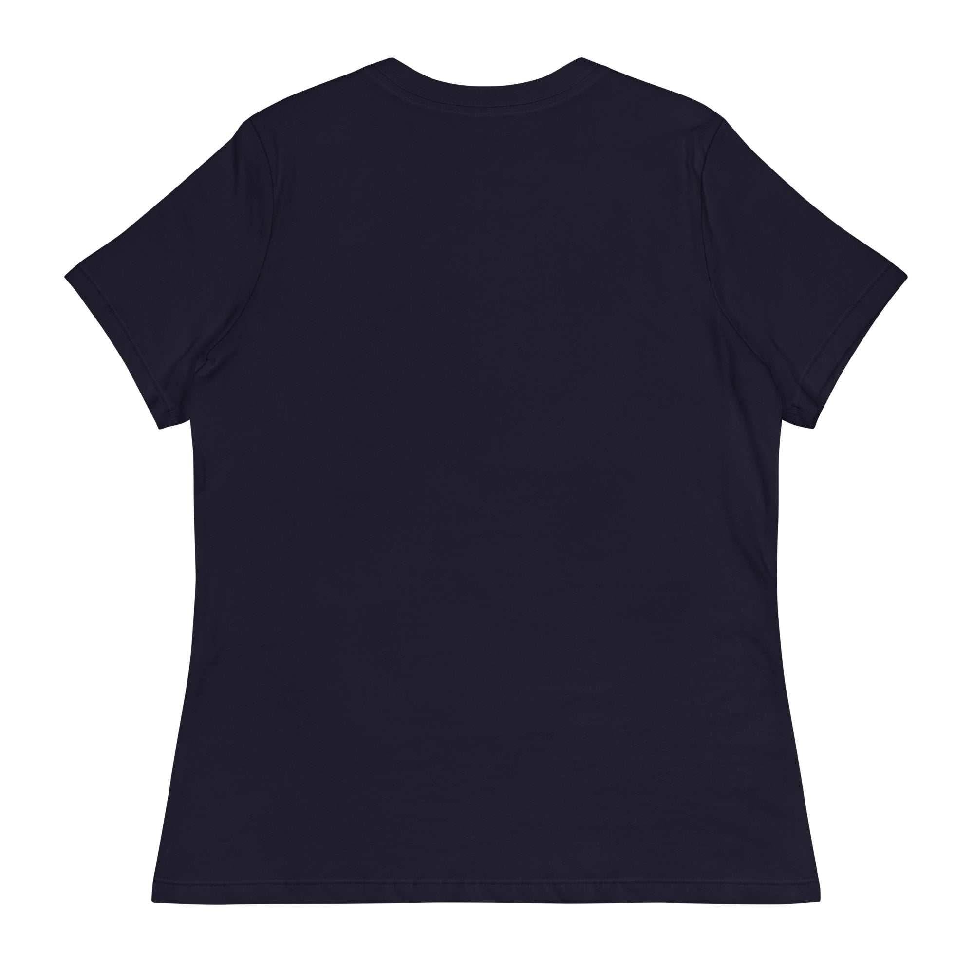 Back view of navy blue Blessings T-Shirt made of soft cotton, unisex faith-inspired tee with breathable fabric.