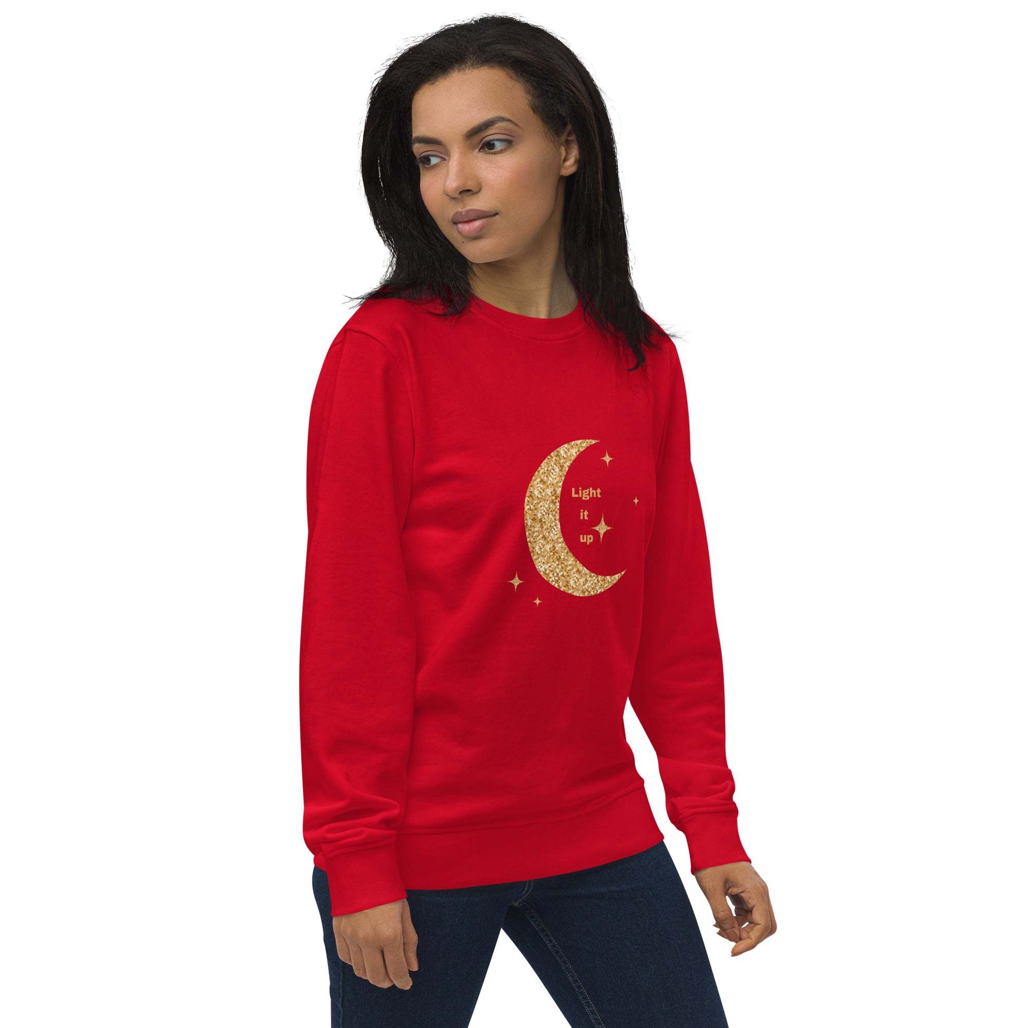 Gold Crescent Moon Sweatshirt