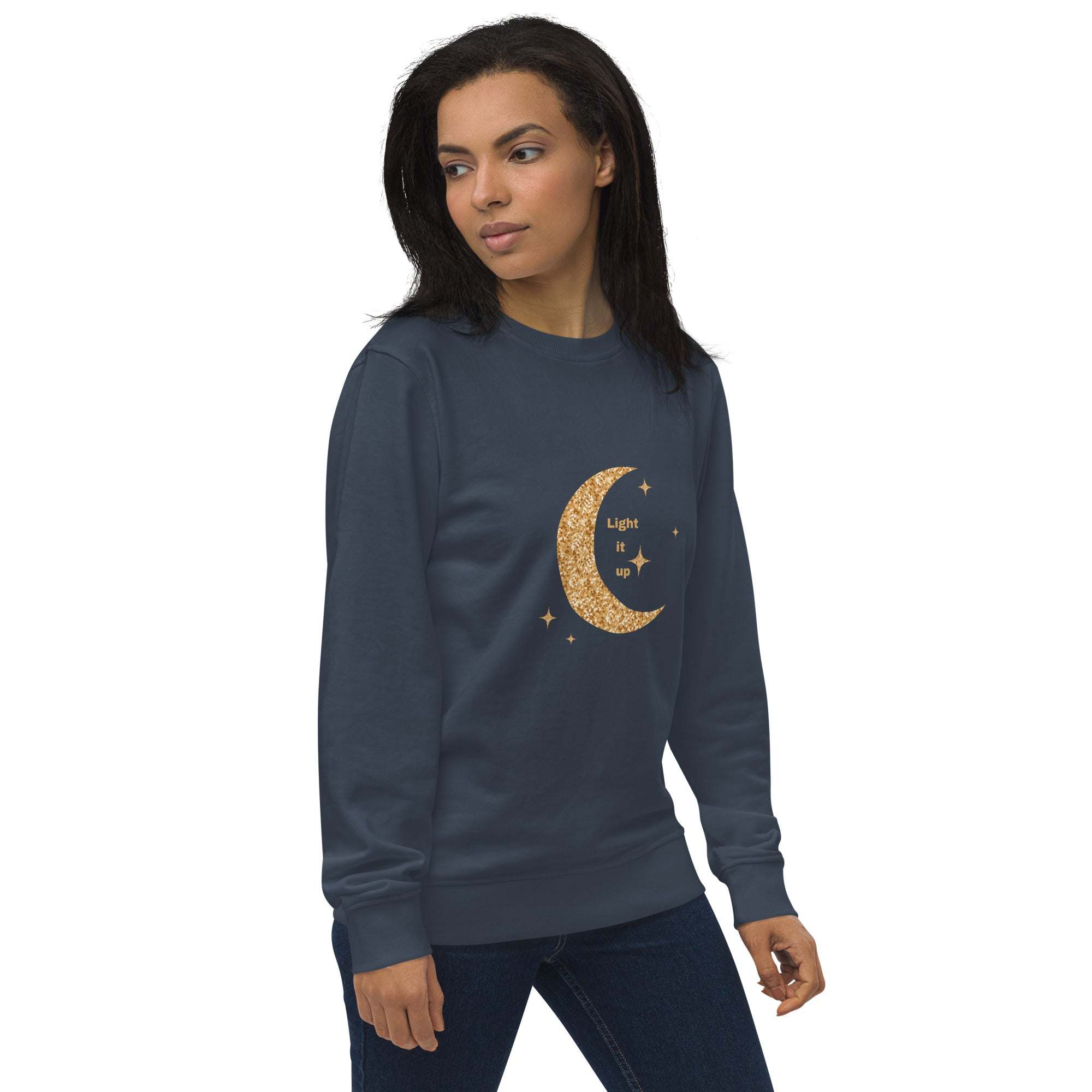 Gold Crescent Moon Sweatshirt